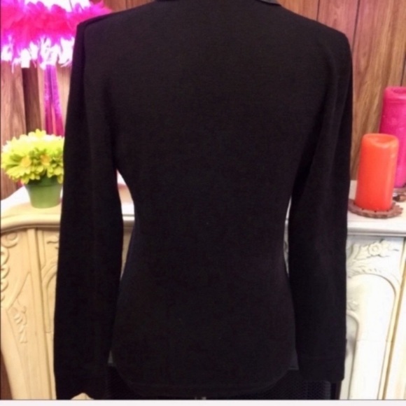 Eli Tahari Lightweight Knit Wool Sweater - Picture 2 of 6